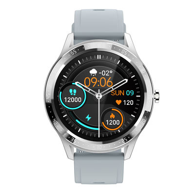 BT5.0 1.28in Waterdichte Bluetooth-Vraag Smartwatch IP67 Gray Round